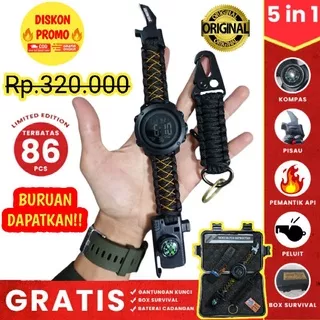 PROMO TERBATAS ! Jam tangan outdoor SKMEI 1426 Paracord Survival Outdoor Multifungsi ARCORD550 / skmei 1212 / skmei 1427 / skmei 1213 / skmei 1216 / jam tangan outdoor / jam tangan / jam tangan survival / jam tangan TNI  / KADO ULANG TAHUN