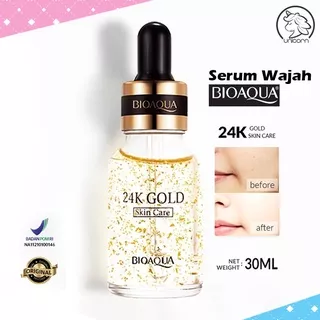 BIOAQUA Serum Wajah Emas 24K Gold Skin Brightening Serum Essence 30ml | Serum Wajah Bioaqua