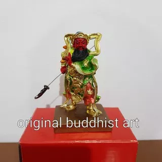 patung dewa kwan kong/ guan yu berdiri 4 inch