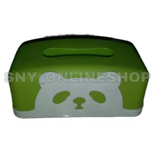 Tempat Tisu / Kotak Tisu / Tissue Box Hijau Panda