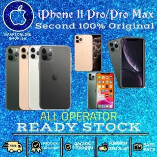 iPhone 11 PRO / PRO MAX 512GB/256GB/64GB Seken Original 100% Likenew All Operator