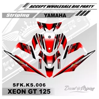 Sticker Striping Decal Full Body Yamaha XEON GT 125 - Sticker Striping Variasi Motor XEON GT 125.SFK.KS.006