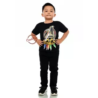 KAOS ANAK LAKI AVENGERS FOIL 1-7 TAHUN BAJU ATASAN ANAK LAKI FASHION TERMURAH BAHAN KATUN