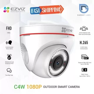 EZVIZ C4W 1080P Outdoor Camera CCTV with Siren and Strobe light