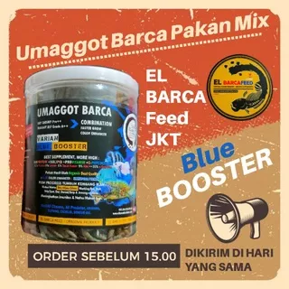 El Barca - Umaggot Barca Blue Booster Pakan Mix 80 Gram