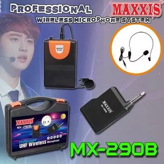 mic jepit wireless clip on / microphone wireless ceramah pidato / mic jepit baju maxxis 290B