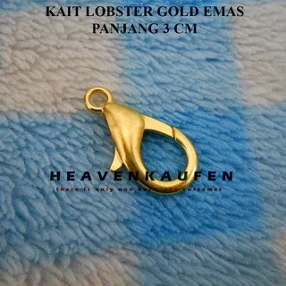 Kait Lobster / Pengait Lobster Gold Emas Panjang 3 cm