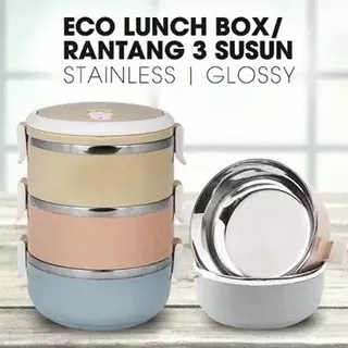 Rantang Susun Stainless 3 dan 4 SUSUN susun tahan panas - 3 susun Murah Bisa COD Rantangan Ringan Awet Best Seller S6I4 Kekinian PROMO Terbaru Tempat Makan Terlaris