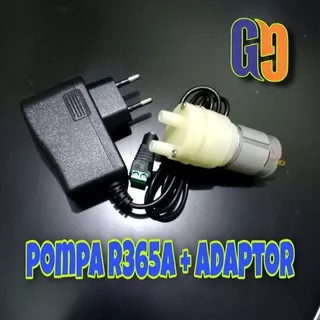 pompa air mini R365A plus adaptor