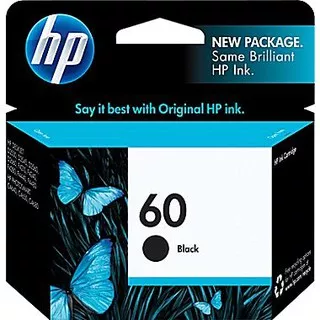 HP 60 Black/Color Cartridge Printer Tinta 100% Original