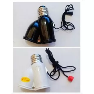 FITTING GANTUNG SAKLAR TARIK 2 LAMPU / ELEKTRONIK / SAKLAR TARIK / FITING LISTRIK