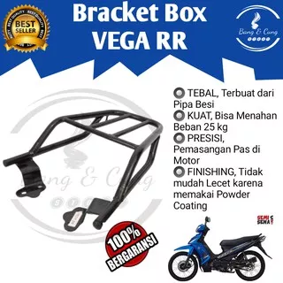 B&C - Bracket Breket Braket Behel Begel Box Jok Belakang Motor Yamaha Vega RR pnp Vega ZR Tebal Murah / Rak Keranjang Box Vega RR pnp Vega ZR