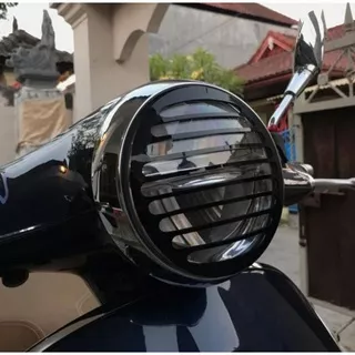 grill headlamp vespa lx primavera•tutup lampu plus ring lampu vespa lx primavera