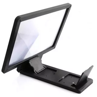 Phone Holder Stand Kaca Pembesar 3D Magnifier untuk Smartphone - F1