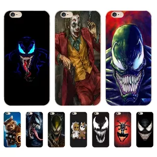 Casing Silikon Tpu Iphone 6 6s Plus 7 8 Plus Full Cover Motif Spiderman Marvel Venom