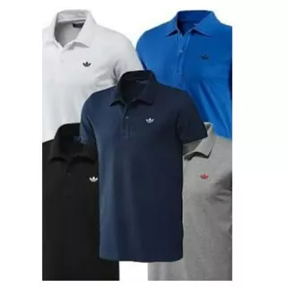 Kaos Polo Shirt Tshirt Baju Kerah Distro ADiDAS RETRO polos custom anak dewasa olahraga Golf COD gym