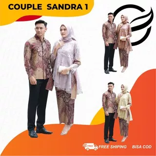 Kebaya batik couple Sandra 1, kebaya lamaran, seserahan, kebaya tunangan, kebaya wisuda, couple brukat setelan atasan batik, pakaian wanita terlaris, batik modern terlaris batik kondangan, baju wanita, set couple batik, kebaya tunik