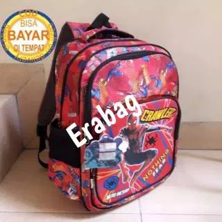 Tas Ransel anak sekolah laki laki ALTO  Character SPIDER-MAN Original