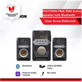 POLYTRON PMA 9502 Active Speaker with Bluetooth Extra Bass Elegant Design