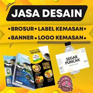 Jasa Desain Label Kemasan Logo Kemasan Logo Olshop Brosur Banner Poster Backdrop dll