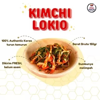 Kimchi Daun Bawang Lokio / Lengkio / Daun Bawang Batak 1 Kg