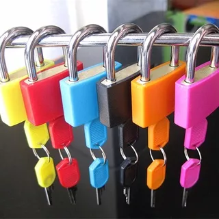 GEMBOK KECIL GEMBOK MINI GEMBOK WARNA GEMBOK KOPER COCOK UNTUK TRAVEL - LUGGAGE PADLOCK 23MM