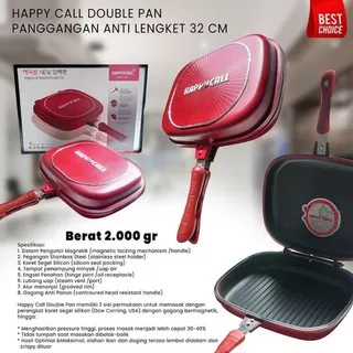 GRILL PENGGORENGAN GRIL TEFLON ANTI LENGKET GRILL GRILL ALAT DAPUR GRILL HEPPY CALL GRILL DOBELL PAN