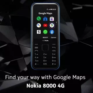 Nokia 8000 4G Original KIOS Wifi Hotspot Hp Hanphone Keypad bisa WA Internet