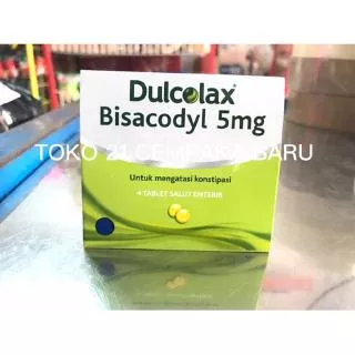 Obat DULCOLAX BISACODYL 5mg 1 STRIP @ 4 TABLET | Konstipasi BAB 5 mg