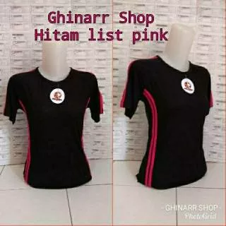 Baju senam pendek yovis kaos senam aerobic baju olahraga wanita baju fitness wanita Ghinarr Shop