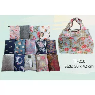 TAS BELANJA SHOPPING BAG TAS LIPAT MOTIF BUNGA/ABSTRAK RAMAH LINGKUNGAN 210