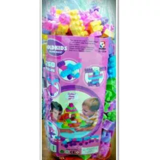 Block goldkids 260 pcs bongkar pasang