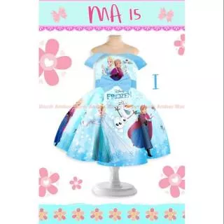 DRESS PESTA ANAK SABRINA BAJU FROZEN ANAK MODIS IMPORT