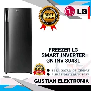 PROMO FREEZER LG 6 RAK SMART INVERTER GN-INV-304SL. BUAT ES BATU DLL