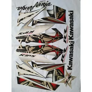 striping stiker kawasaki ninja rr se 2013 putih gold