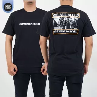 Tshirt Black Series  We are bleed   DOME OF ROCK