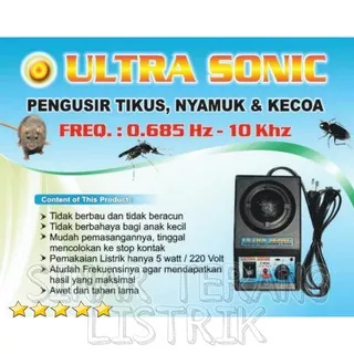 STO21 - NEW ULTRASONIC Pengusir Tikus Nyamuk Kecoa 5W 220V Anti Racun I Ultrasonik Listrik 5W 220V A