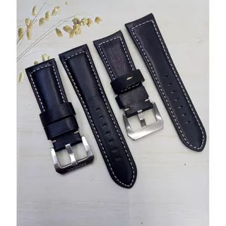 Strap Tali Jam Tangan Kulit Suede  Luminor Panerai Leather Original 24mm 26mm hitam,cokelat