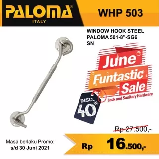 Penahan Angin Jendela Hook WHP 503 PALOMA 8inch Hak Angin Kaitan Jendela 20cm