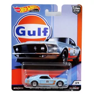 Hot Wheels Premium 69 Ford Mustang Boss 302 GULF - HOT WHEELS