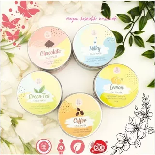 [AGEN RESMI ] MASKER POT BY MUSLIMAH BEAUTY CARE 5 VARIAN MASKER WAJAH ORGANIK ALAMI FACE MASK POT