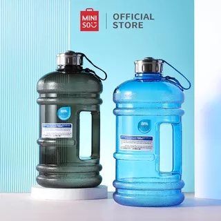 MINISO Botol Air Minum 2.2L Besar Olahraga Sport Water Bottle Tempat Air Portable Gym Sekolah Tumbler Botol Viral Tumblr Tempat Minum Botol Mendaki Botol Minum Viral