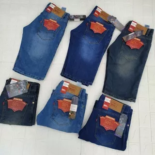 CELANA JEANS PENDEK REMAJA PRIA DEWASA WARNA BIRU MUDA/TUA DAN COKLAT NO.28-34