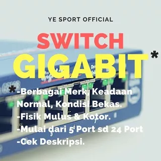 SWITCH HUB GIGABIT SWITCH HUB 4 5 8 16 24 PORT NORMAL TERMURAH