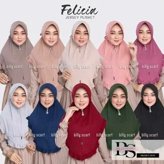 BERGO FELICIA BILLY SCRAFT KERUDUNG HIJAB JILBAB INSTAN GROSIR