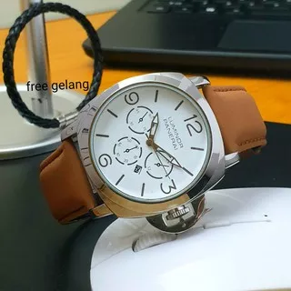 JAM tangan pria luminor panerai crono variasi tgl aktif fre gelang y0940