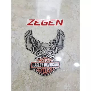 Emblem harley davidson burung motor cycles plat