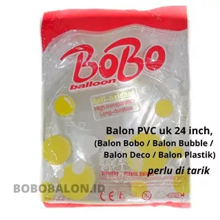 Balon Bobo / Balon PVC / Balon Plastik uk. 24 inch - 24inch