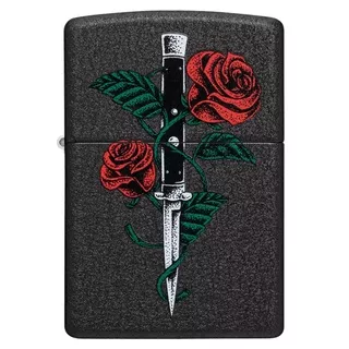 Zippo Rose Dagger Tattoo Design 49778