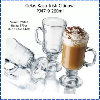 [1pcs] Gelas Kaca Latte Irish/Gelas Irish Coffee Citinova PJ47-9 260ml